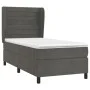 Box spring bed with dark gray velvet mattress 90x190 cm by , Beds and slatted bases - Ref: Foro24-3129244, Price: 308,73 €, D...