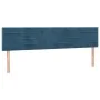 Box spring bed with dark blue velvet mattress 180x200 cm by , Beds and slatted bases - Ref: Foro24-3131037, Price: 538,32 €, ...