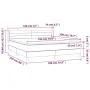 Box spring bed with dark blue velvet mattress 180x200 cm by , Beds and slatted bases - Ref: Foro24-3131037, Price: 538,32 €, ...