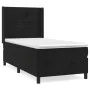Box spring bed with black synthetic leather mattress 90x190 cm by , Beds and slatted bases - Ref: Foro24-3132713, Price: 305,...