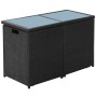 Garten-Bistrotisch und Stühle 3 Stück und schwarze Polyrattan-Kissen von vidaXL, Gartensets - Ref: Foro24-42539, Preis: 265,4...