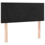Box spring bed with mattress and LED black velvet 90x200 cm by , Beds and slatted bases - Ref: Foro24-3134443, Price: 283,81 ...