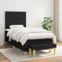 Box spring bed with black fabric mattress 100x200 cm by , Beds and slatted bases - Ref: Foro24-3137215, Price: 349,25 €, Disc...