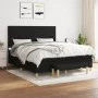 Cama box spring con colchón tela negro 180x200 cm de , Camas y somieres - Ref: Foro24-3137255, Precio: 671,49 €, Descuento: %