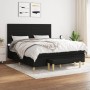 Cama box spring con colchón tela negro 180x200 cm de , Camas y somieres - Ref: Foro24-3137255, Precio: 687,72 €, Descuento: %