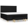 Cama box spring con colchón tela negro 180x200 cm de , Camas y somieres - Ref: Foro24-3137255, Precio: 687,72 €, Descuento: %