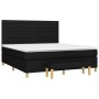Cama box spring con colchón tela negro 180x200 cm de , Camas y somieres - Ref: Foro24-3137255, Precio: 687,72 €, Descuento: %