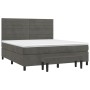 Cama box spring con colchón terciopelo gris oscuro 180x200 cm de , Camas y somieres - Ref: Foro24-3137918, Precio: 593,87 €, ...