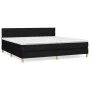 Boxspringbett mit schwarzer Stoffmatratze 200x200 cm von , Betten und Lattenroste - Ref: Foro24-3140723, Preis: 564,28 €, Rab...