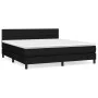 Box spring bed with black fabric mattress 180x200 cm by , Beds and slatted bases - Ref: Foro24-3140155, Price: 550,57 €, Disc...