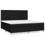 Box spring bed with black fabric mattress 200x200 cm by , Beds and slatted bases - Ref: Foro24-3142443, Price: 631,15 €, Disc...