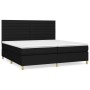 Cama box spring con colchón tela negro 200x200 cm de , Camas y somieres - Ref: Foro24-3142443, Precio: 684,47 €, Descuento: %