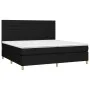 Box spring bed with black fabric mattress 200x200 cm by , Beds and slatted bases - Ref: Foro24-3142443, Price: 631,15 €, Disc...