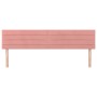 Zwei rosa Samt-Kopfteile, jeweils 90x5x78/88 cm. von , Kopf- und Fußteile - Ref: Foro24-346185, Preis: 56,77 €, Rabatt: %