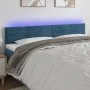 LED-Kopfteil aus dunkelblauem Samt, 180 x 5 x 78/88 cm von , Kopf- und Fußteile - Ref: Foro24-3121816, Preis: 62,34 €, Rabatt: %