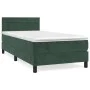 Box spring bed with dark green velvet mattress 90x190 cm by , Beds and slatted bases - Ref: Foro24-3141338, Price: 277,16 €, ...