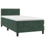 Box spring bed with dark green velvet mattress 90x190 cm by , Beds and slatted bases - Ref: Foro24-3141338, Price: 277,16 €, ...
