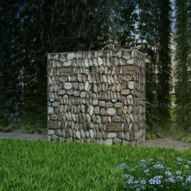 Gabion wall basket galvanized steel 100x50x100 cm by vidaXL, fence panels - Ref: Foro24-142550, Price: 61,31 €, Discount: %