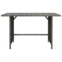 Gray synthetic rattan garden table 110x70x65 cm by , Modular outdoor sofas - Ref: Foro24-313497, Price: 100,12 €, Discount: %