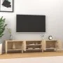 Mueble para TV madera contrachapada roble Sonoma 180x31,5x40 cm de , Muebles TV - Ref: Foro24-816259, Precio: 106,83 €, Descu...