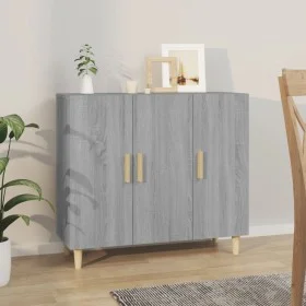 Sonoma gray engineered wood sideboard 90x34x80 cm by , Sideboards - Ref: Foro24-817460, Price: 79,32 €, Discount: %