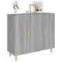 Sonoma gray engineered wood sideboard 90x34x80 cm by , Sideboards - Ref: Foro24-817460, Price: 79,30 €, Discount: %