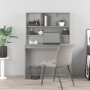 Escritorio de estantes contrachapada gris hormigón 102x45x148cm de , Escritorios - Ref: Foro24-823004, Precio: 82,29 €, Descu...