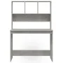 Escritorio de estantes contrachapada gris hormigón 102x45x148cm de , Escritorios - Ref: Foro24-823004, Precio: 81,00 €, Descu...