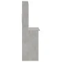 Escritorio de estantes contrachapada gris hormigón 102x45x148cm de , Escritorios - Ref: Foro24-823004, Precio: 81,00 €, Descu...
