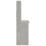 Escritorio de estantes contrachapada gris hormigón 102x45x148cm de , Escritorios - Ref: Foro24-823004, Precio: 82,29 €, Descu...