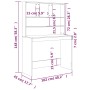 Escritorio de estantes contrachapada gris hormigón 102x45x148cm de , Escritorios - Ref: Foro24-823004, Precio: 82,29 €, Descu...