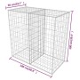Gabion wall basket galvanized steel 100x50x100 cm by vidaXL, fence panels - Ref: Foro24-142550, Price: 61,21 €, Discount: %