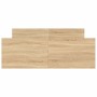 Bed frame with Sonoma oak headboard and footboard 120x190 cm by , Beds and slatted bases - Ref: Foro24-3203777, Price: 140,98...