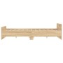 Bed frame with Sonoma oak headboard and footboard 120x190 cm by , Beds and slatted bases - Ref: Foro24-3203777, Price: 140,98...