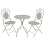 Gartenbistrotisch und Stühle 3 Stück grauer Stahl von vidaXL, Gartensets - Ref: Foro24-43154, Preis: 231,01 €, Rabatt: %