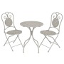 Mesa y sillas bistró de jardín 3 piezas acero gris de vidaXL, Conjuntos de jardín - Ref: Foro24-43154, Precio: 214,88 €
