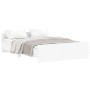 Bed frame with white headboard and footboard 135x190 cm by , Beds and slatted bases - Ref: Foro24-3203789, Price: 115,69 €, D...