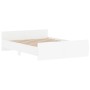 Bed frame with white headboard and footboard 135x190 cm by , Beds and slatted bases - Ref: Foro24-3203789, Price: 115,69 €, D...