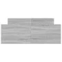 Sonoma gray bed frame with headboard and footboard 120x190 cm by , Beds and slatted bases - Ref: Foro24-3203780, Price: 147,9...