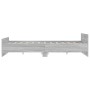 Sonoma gray bed frame with headboard and footboard 120x190 cm by , Beds and slatted bases - Ref: Foro24-3203780, Price: 150,5...