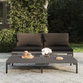 Semicircular garden sofas 2 units and synthetic rattan cushions by , Modular outdoor sofas - Ref: Foro24-318602, Price: 185,8...
