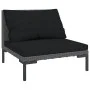 Semicircular garden sofas 2 units and synthetic rattan cushions by , Modular outdoor sofas - Ref: Foro24-318602, Price: 185,8...