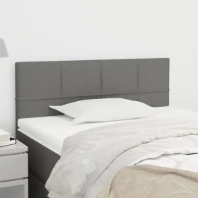 Dark gray fabric headboard 90x5x78/88 cm by , Headboards and footboards - Ref: Foro24-346019, Price: 38,57 €, Discount: %