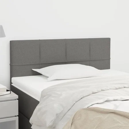 Dark gray fabric headboard 90x5x78/88 cm by , Headboards and footboards - Ref: Foro24-346019, Price: 39,48 €, Discount: %