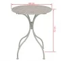 Gartenbistrotisch und Stühle 3 Stück grauer Stahl von vidaXL, Gartensets - Ref: Foro24-43154, Preis: 231,01 €, Rabatt: %