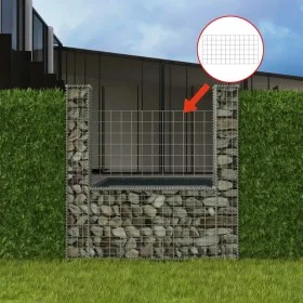 U-shaped basket galvanized gabion wall 160x20x150 cm by vidaXL, fence panels - Ref: Foro24-142545, Price: 82,85 €, Discount: %