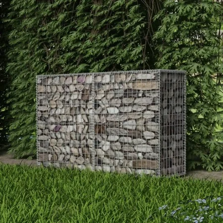 Gabionenwandkorb aus verzinktem Stahl 150x50x100 cm von vidaXL, Zaunpaneele - Ref: Foro24-142551, Preis: 89,49 €, Rabatt: %