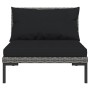 4-teilige Gartensofas und -kissen Kunstrattan dunkelgrau von , Gartensets - Ref: Foro24-3099803, Preis: 415,90 €, Rabatt: %