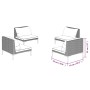 4-teilige Gartensofas und -kissen Kunstrattan dunkelgrau von , Gartensets - Ref: Foro24-3099803, Preis: 415,90 €, Rabatt: %