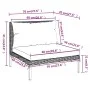 7-piece garden sofas and dark gray synthetic rattan cushions by , Garden sets - Ref: Foro24-3099927, Price: 549,15 €, Discoun...